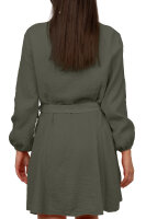 Reichstadt Damen Oversized Kleider Musselin 25RSW075 Khaki One Size