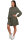 Oversized Sommerkleid Damen Musselin 25RSW075 Khaki One Size