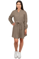 Reichstadt Damen Musselin Sommerkleid 25RSW075 Taupe One Size