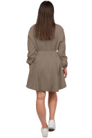 Reichstadt Damen Musselin Sommerkleid 25RSW075 Taupe One Size