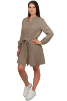 Reichstadt Damen Musselin Sommerkleid 25RSW075 Taupe One Size