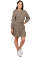 Reichstadt Damen Musselin Sommerkleid 25RSW075 Taupe One Size