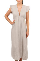 Reichstadt Damen Musselin Sommerkleid 25RSW076 Beige One Size