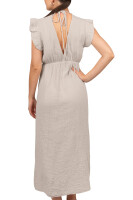 Reichstadt Damen Musselin Sommerkleid 25RSW076 Beige One Size