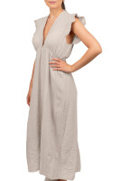 Reichstadt Damen Musselin Sommerkleid 25RSW076 Beige One Size