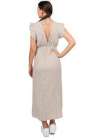Reichstadt Damen Musselin Sommerkleid 25RSW076 Beige One Size