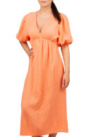 Damen Musselin Sommerkleid 25RSW077 Orange One Size