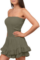 Reichstadt Damen Relaxed Fit Musselin Dress mit Shorts 25RSW078