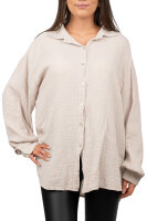 Reichstadt Damen Musselin Bluse 25RSW080 Beige One Size