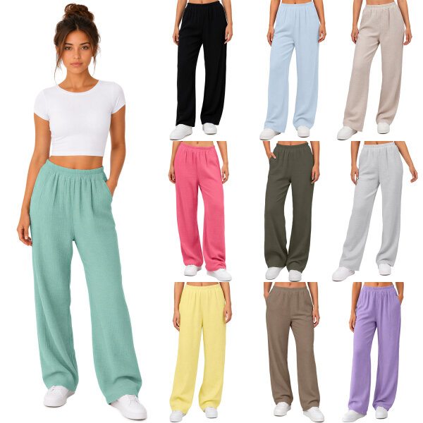 Reichstadt Damen Oversized Hose Musselin 25RSW082