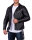 Slim Fit Kunstleder Jacke Herren Silver ZipperRS001X PU