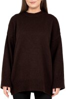 Oversized Strickpullover Damen Rippabschl&uuml;sse 25RSW087