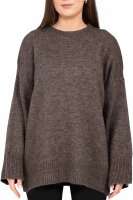 Oversized Strickpullover Damen Rippabschl&uuml;sse 25RSW087