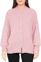 Relaxed Fit Strickjacke Damen Dekorative Kn&ouml;pfe 25RSW094