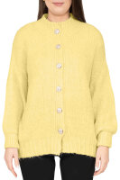 Relaxed Fit Strickjacke Damen Dekorative Kn&ouml;pfe 25RSW094