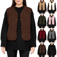 Reichstadt Damen Relaxed Fit Teddy Weste  25RSW098