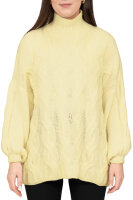 Relaxed Fit Strickpullover Damen Zopfstruktur 25RSW091