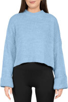 Relaxed Fit Strickpullover Damen Breite &Auml;rmelabschl&uuml;sse 25RSW093