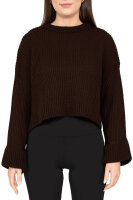 Relaxed Fit Strickpullover Damen Breite &Auml;rmelabschl&uuml;sse 25RSW093