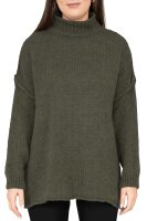 Relaxed Fit Strickpullover Damen &Uuml;berschnittene Schultern 25RSW095