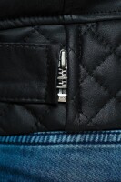 Reichstadt Herren Kunstlederjacke RS001 PU black - silver zipper XXL