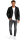 Reichstadt Herren Slim Fit Bikerjacke Silver Zipper  RS001LUX Black XS