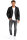 Reichstadt Herren Slim Fit Bikerjacke Silver Zipper  RS001LUX Black XXXL