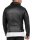 Herren Jacke RS003 PU - Black - Silver Zipper S