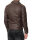 Slim Fit Jacke Herren  RS003 Dark Brown XS