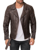 Slim Fit Jacke Herren  RS003 Dark Brown XXL