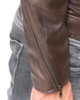 Slim Fit Jacke Herren  RS003 Dark Brown XXL