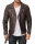 Slim Fit Jacke Herren  RS003 Dark Brown XXL