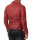 Reichstadt Herren Slim Fit Lederjacke Silver Zipper  RS003 Bordeaux XS