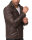 Regular Fit Kunstlederjacke Herren Gunmetal ZipperRS007 PU Dark Brown XS