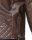 Reichstadt Herren Regular Fit Kunstleder Gunmetal Zipper RS007 PU Dark Brown XS