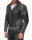 Reichstadt Herren Slim Fit Bikerjacke Silver Zipper  RS001LUX Fungi Green XS