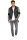 Reichstadt Herren Slim Fit Bikerjacke Silver Zipper  RS001LUX Fungi Green S