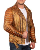 Reichstadt Herren Jacke LIMITED EDITION gold - RS001LUX - Echtleder XS