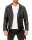 Reichstadt Herren Slim Fit Echtlederjacke Silver Zipper 19RS018
