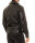 Slim Fit Echtlederjacke Herren Silver Zipper 19RS018 Black S