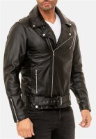 Herren Jacke RS018 LUX - Black -  Silver Zipper XL