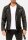 Herren Jacke RS018 LUX - Black -  Silver Zipper XL