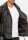 Reichstadt Herren Jacke RS018 Schwarz - ECHTLEDER -  silver zipper 3XL