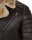 Herren Jacke RS008 PU - Brown - Silver Zipper S