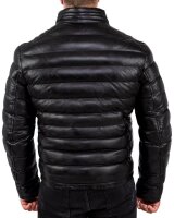 Herren Bomber Echtleder Jacke RS016 Black M