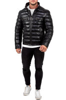 Herren Bomber Echtleder Jacke RS016 Black M