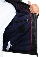 Herren Bomber Echtleder Jacke RS016 Black M