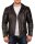 Reichstadt Herren Slim Fit Bikerjacke Crocodile Silver Zipper 20RS23LUX Black XS