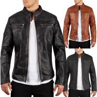 Reichstadt Herren Slim Fit Bikerjacke Silver Zipper...