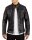 Reichstadt Herren Slim Fit Bikerjacke Silver Zipper 20RS20LUX